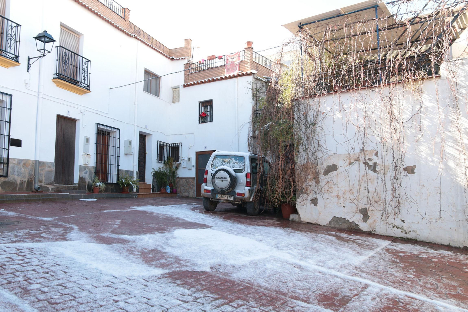 La nieve cubre de blanco la Alpujarra Almeriense