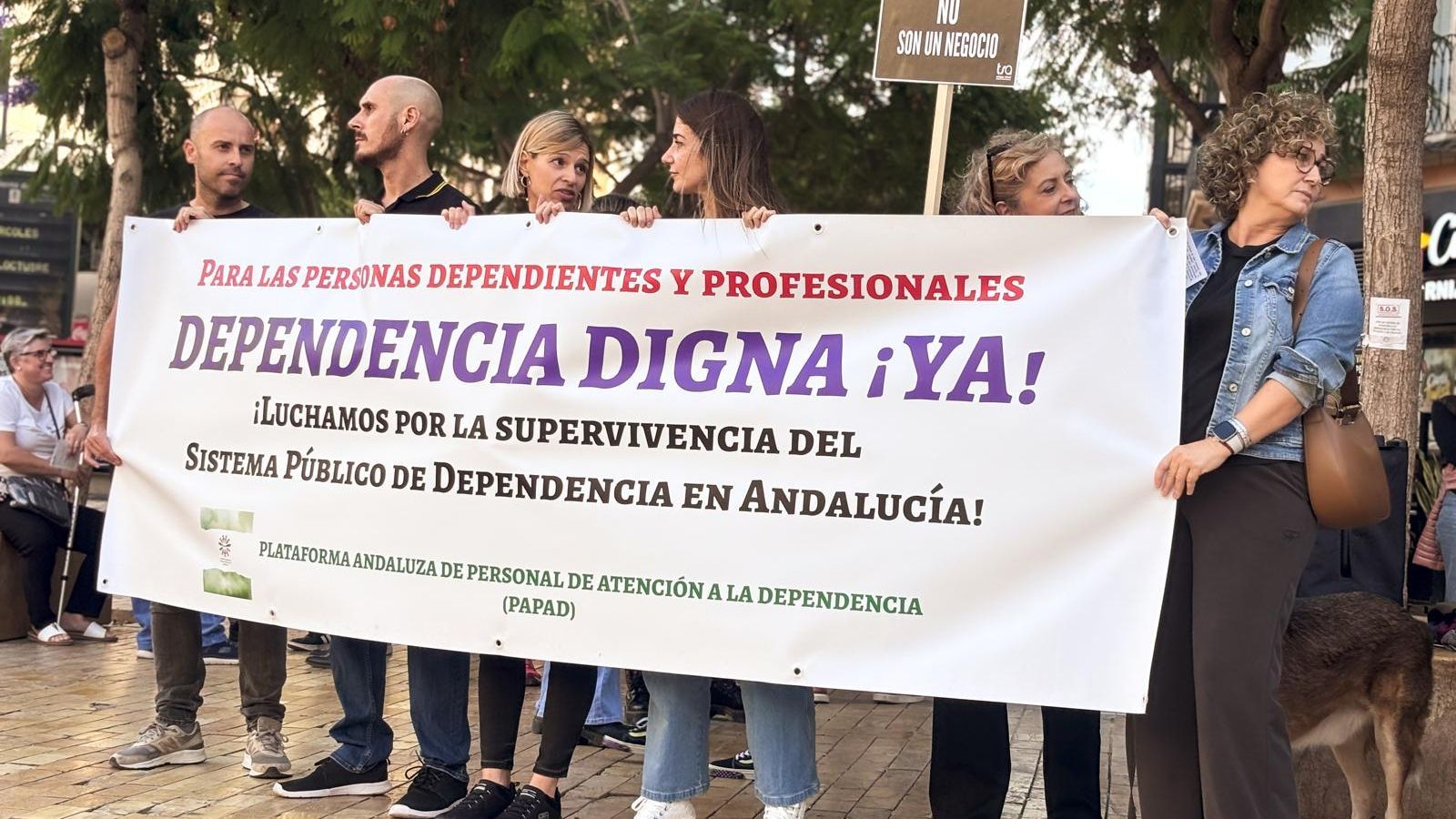 Concentración en Almería para reclamar mejoras en el sistema de Dependencia. Concentración en Almería para reclamar mejoras en el sistema de Dependencia.