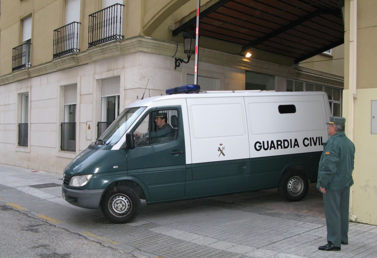 Un furgón de la Guardia Civil.