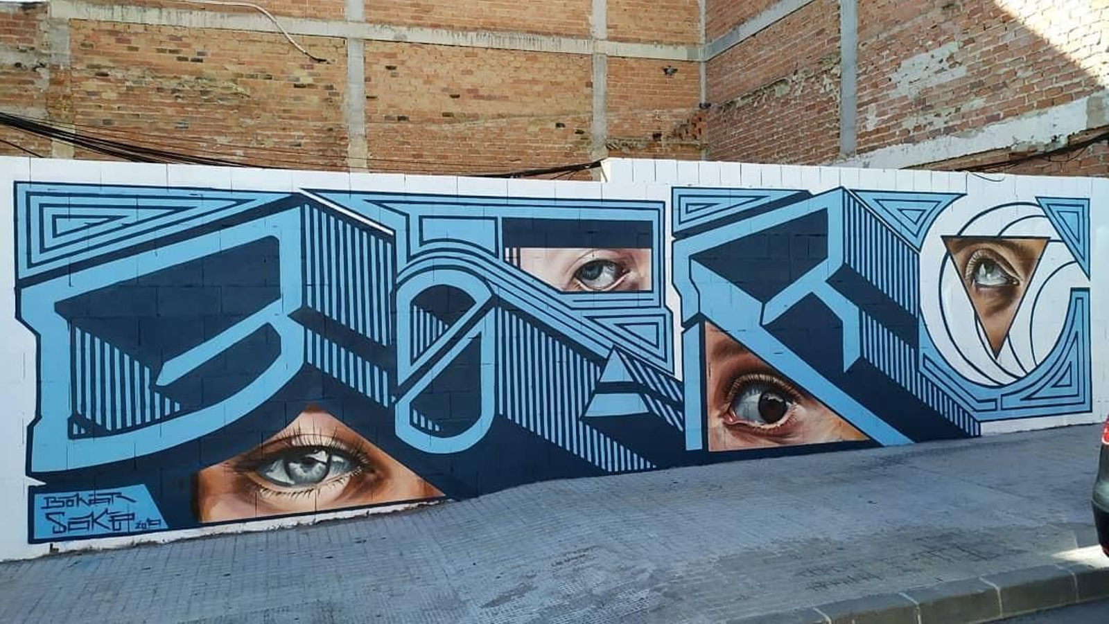 Una ruta por las obras de Sake Ink, el baenense que aspira a convertirse en mejor muralista del mundo