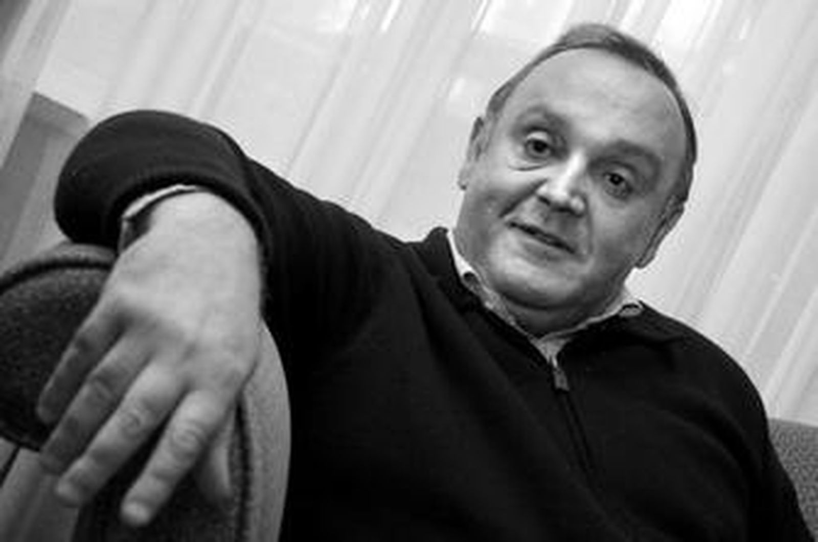 Javier Rubiales, en un momento de la entrevista.