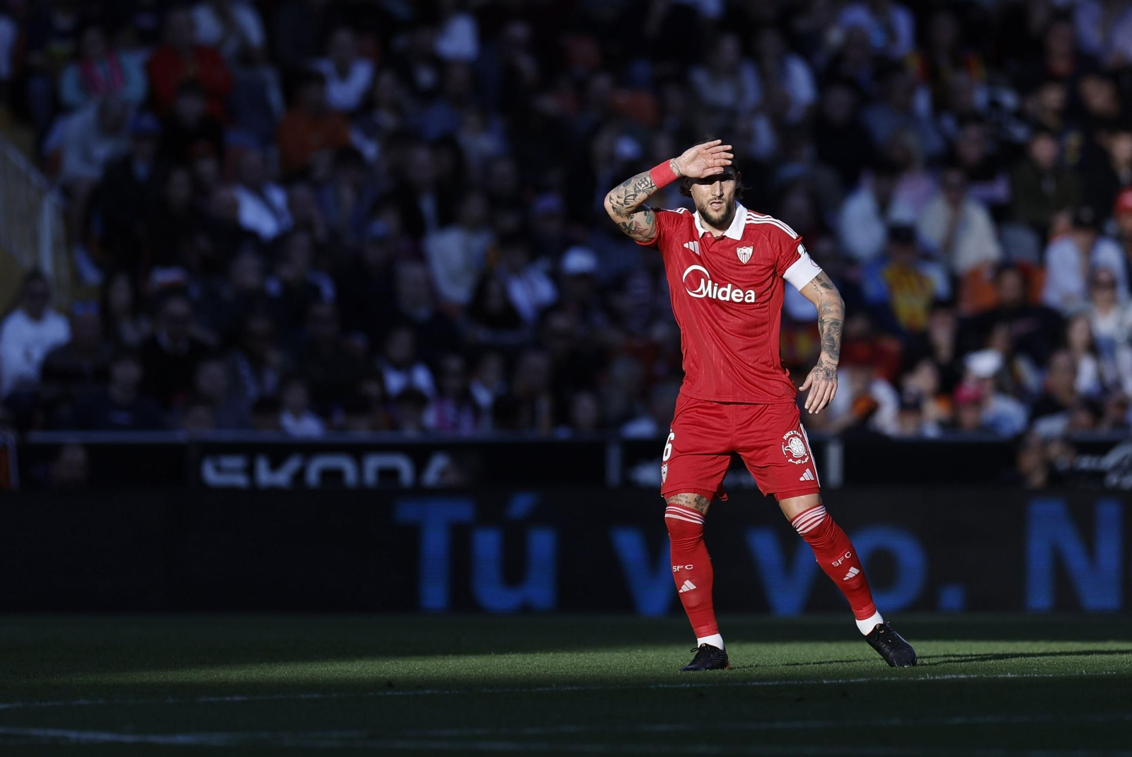 Nemanja Gudelj, en el Valencia-Sevilla.