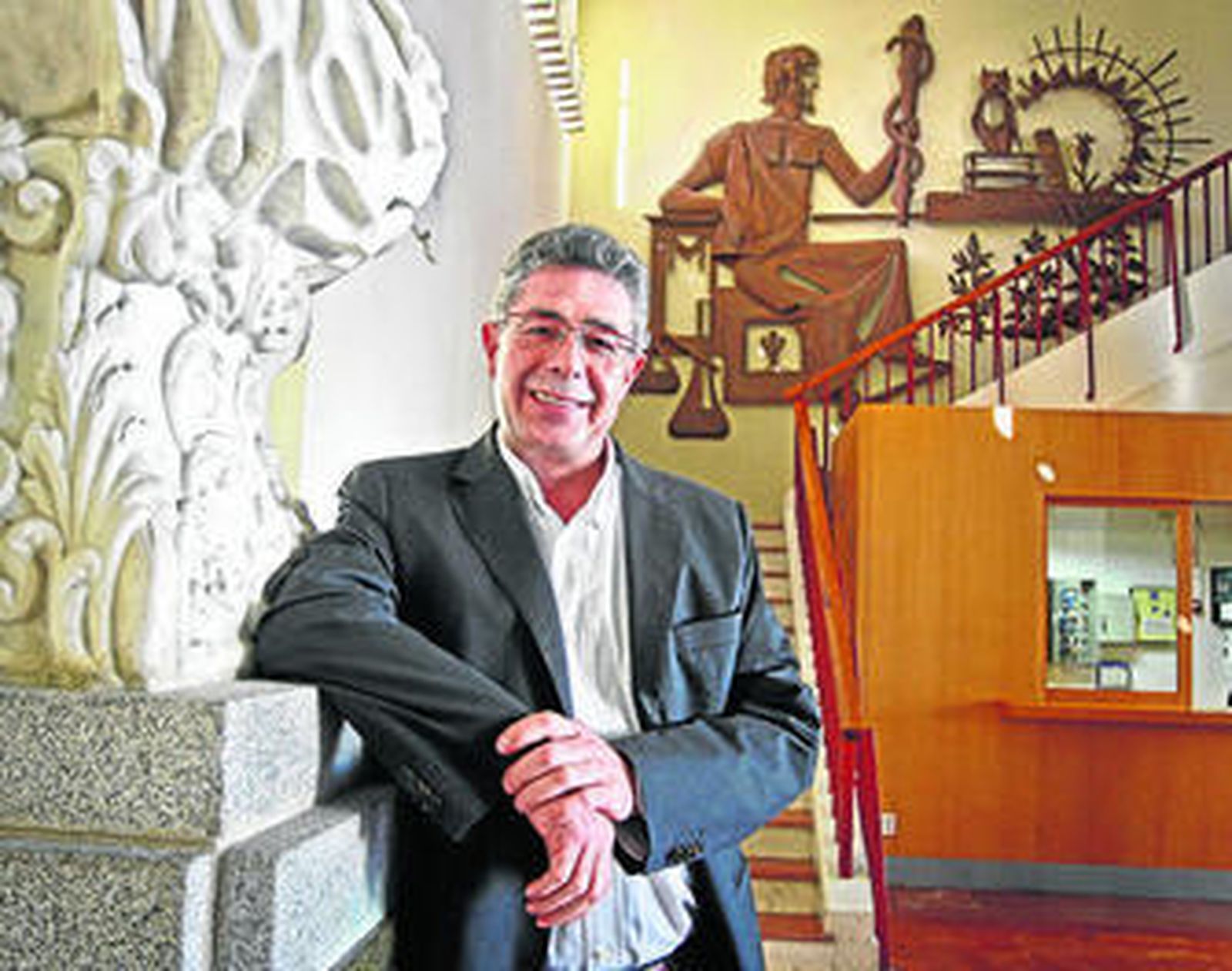 Juan Carlos García Gutiérrez el día de la entrevista en la Facultad de Medicina de la UCA.