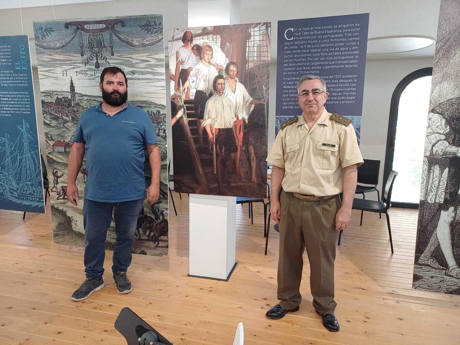 La exposición "El viaje a la Especiería de Magallanes y Elcano", en la Plaza de Abastos de Tíjola.
