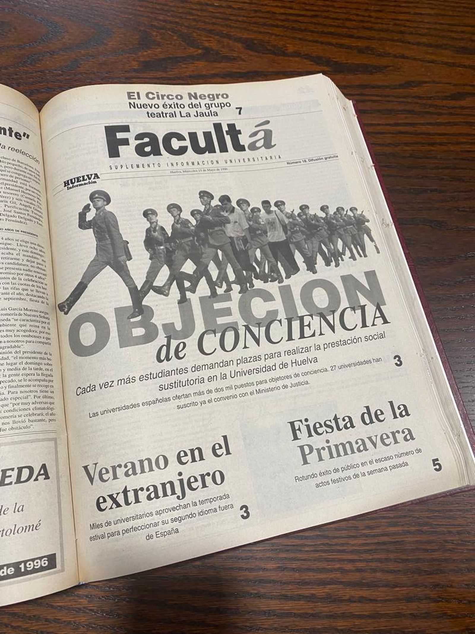 Mayo de 1996: el año en el que el movimiento de objeción de conciencia se hizo visible en Huelva