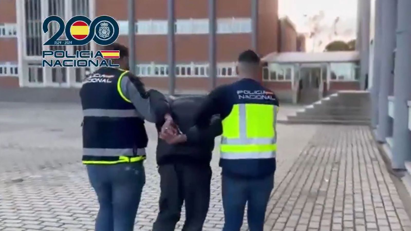 Uno de los tres detenidos por la Policía Nacional en Madrid.