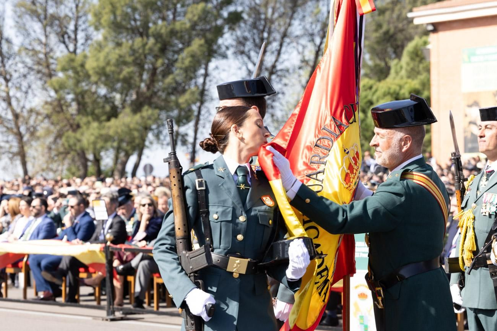 Acto de jura de bandera de la 130ª promoción de guardias civiles de la Academia de Baeza