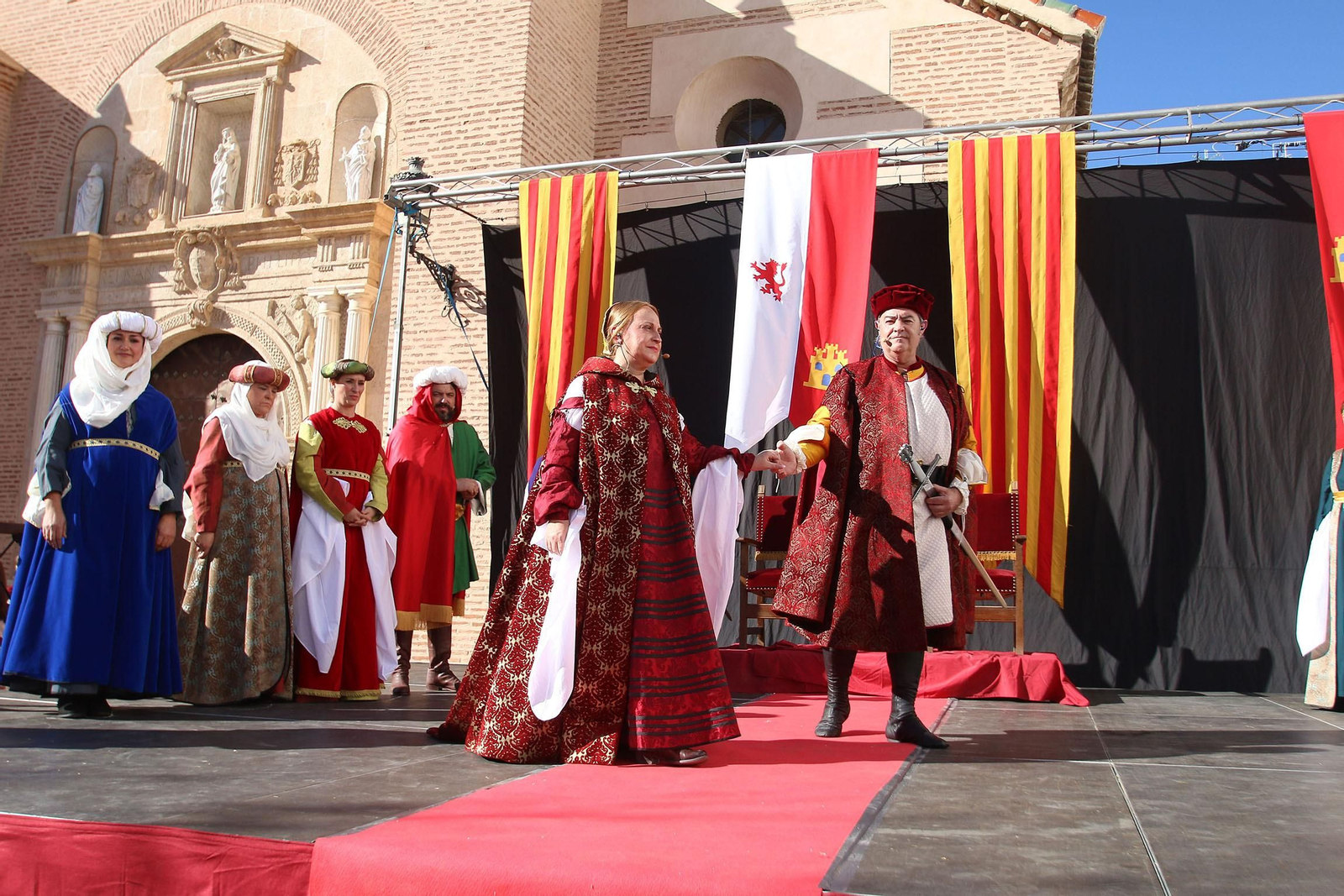 Momento de la recreación histórica celebrada en 2019.