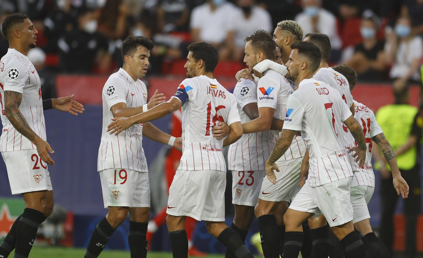 Las imágenes del Sevilla fc Salzburgo