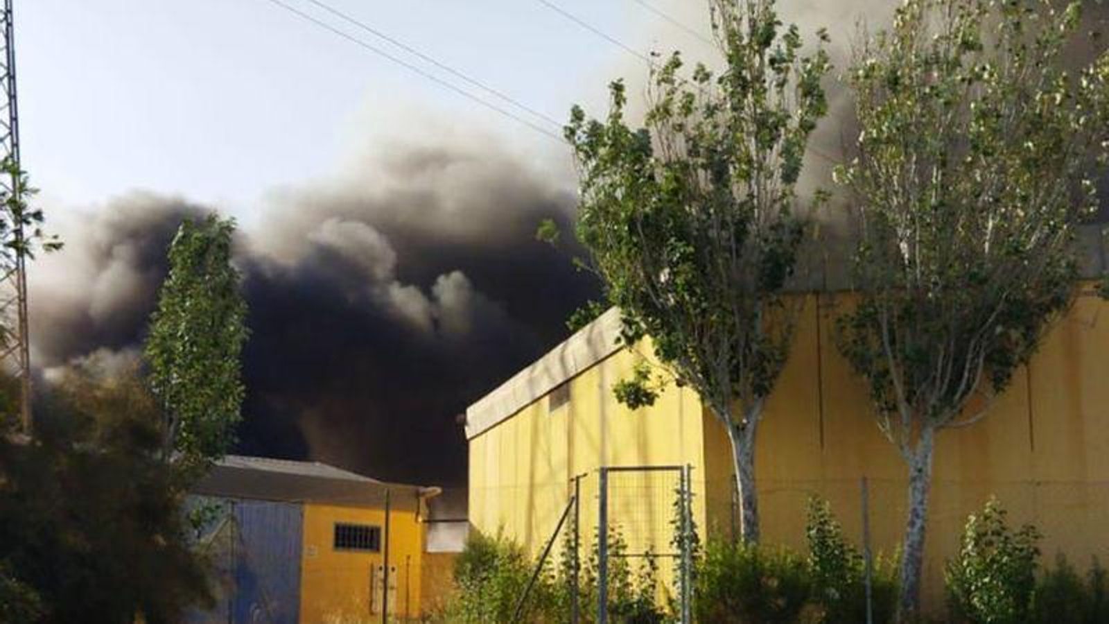 Incendio en Huércal de Almería.