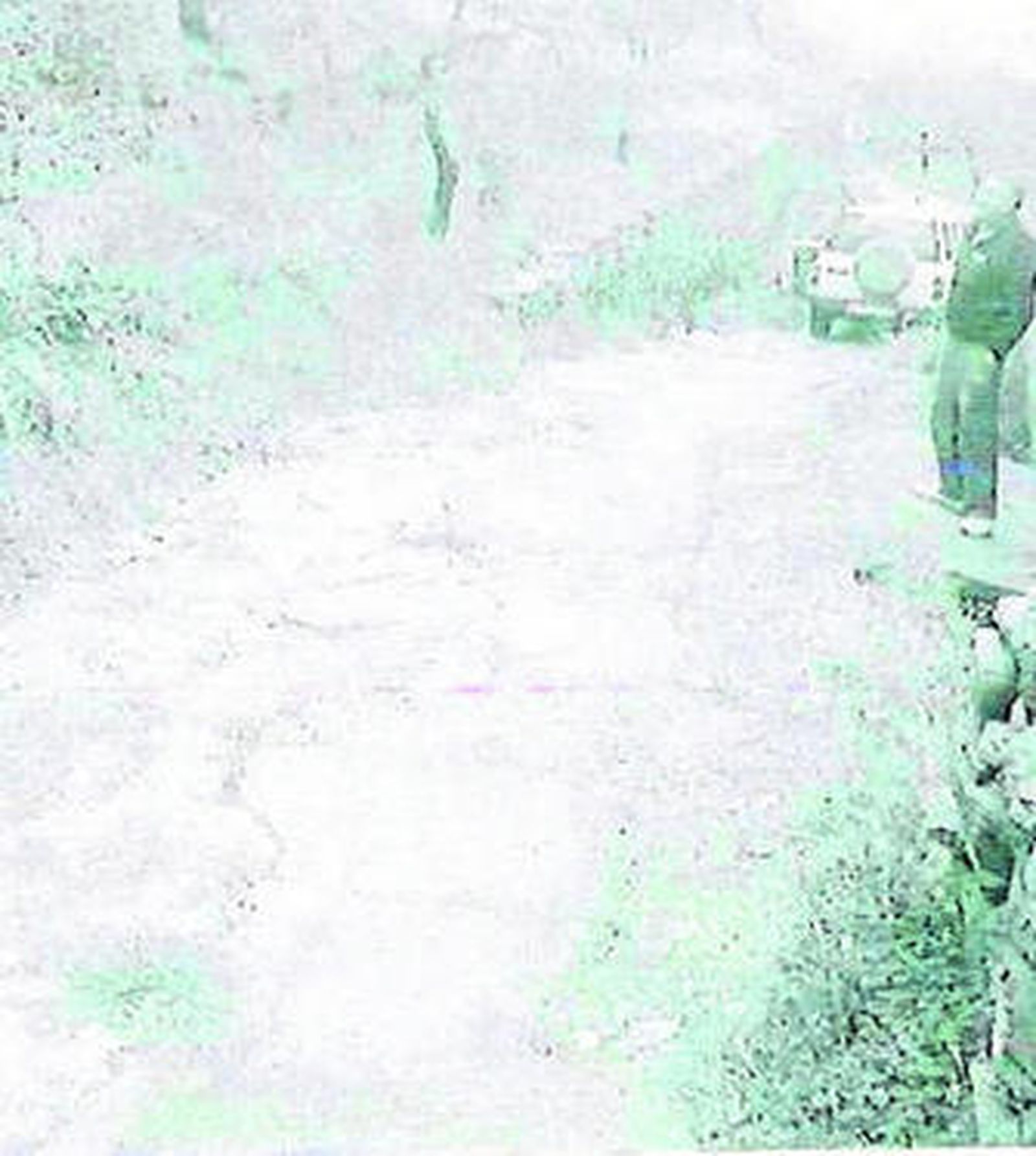 Aspecto de la vía forestal antes del arreglo hace unos años.