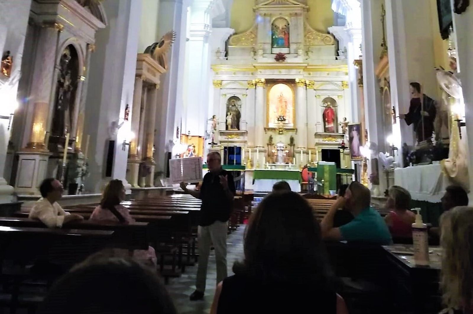 Una imagen de la visita a la iglesia del Espíritu Santo.