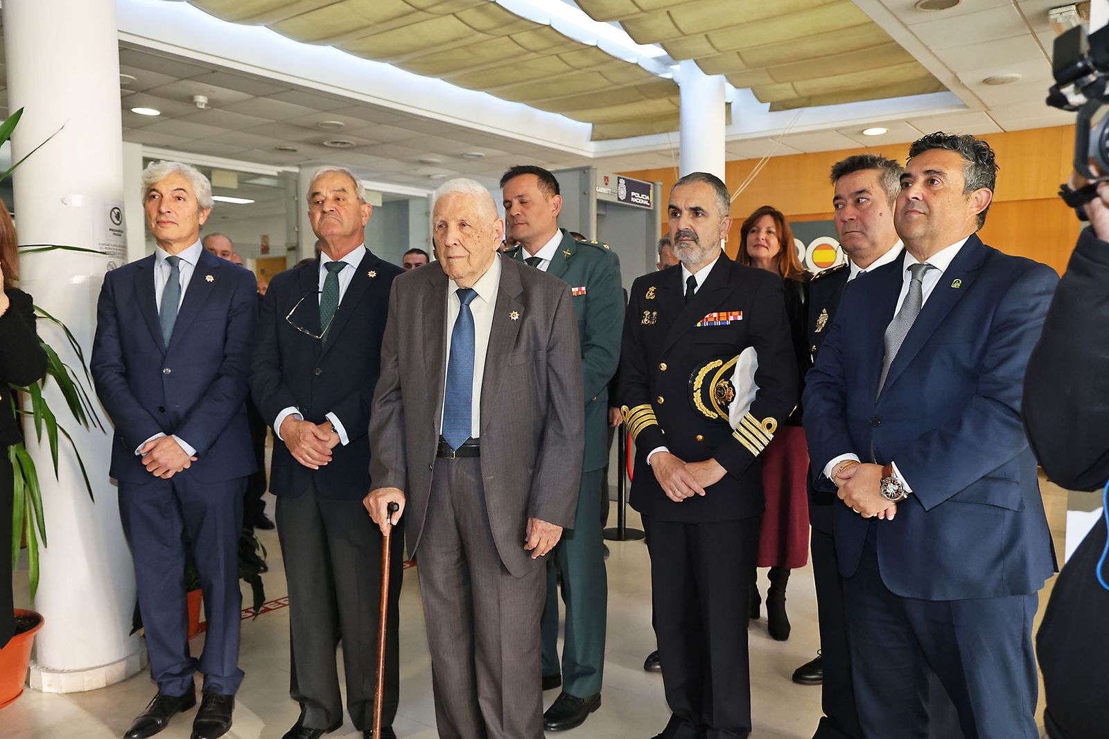 Imágenes del descubrimiento de un mosaico en la comisaria de la Policia Nacional