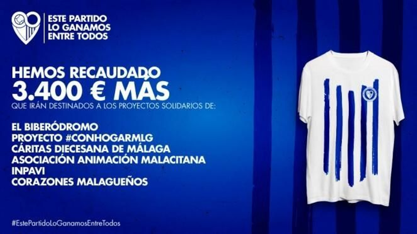 La camiseta solidaria alcanza seis proyectos sociales nuevos
