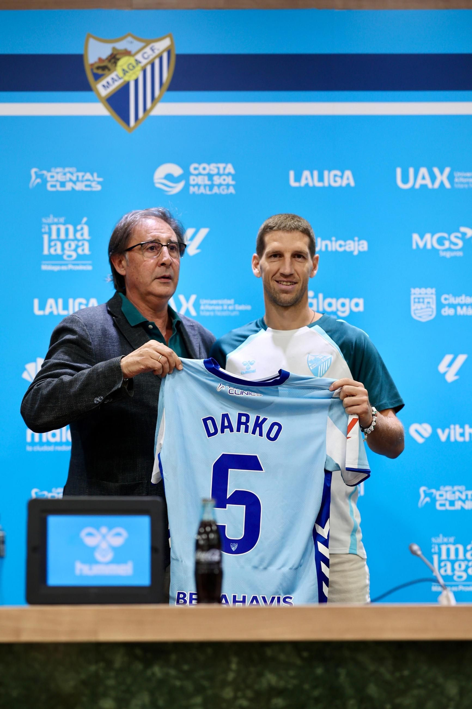 Las primeras imágenes de Brasanac como jugador del Málaga CF