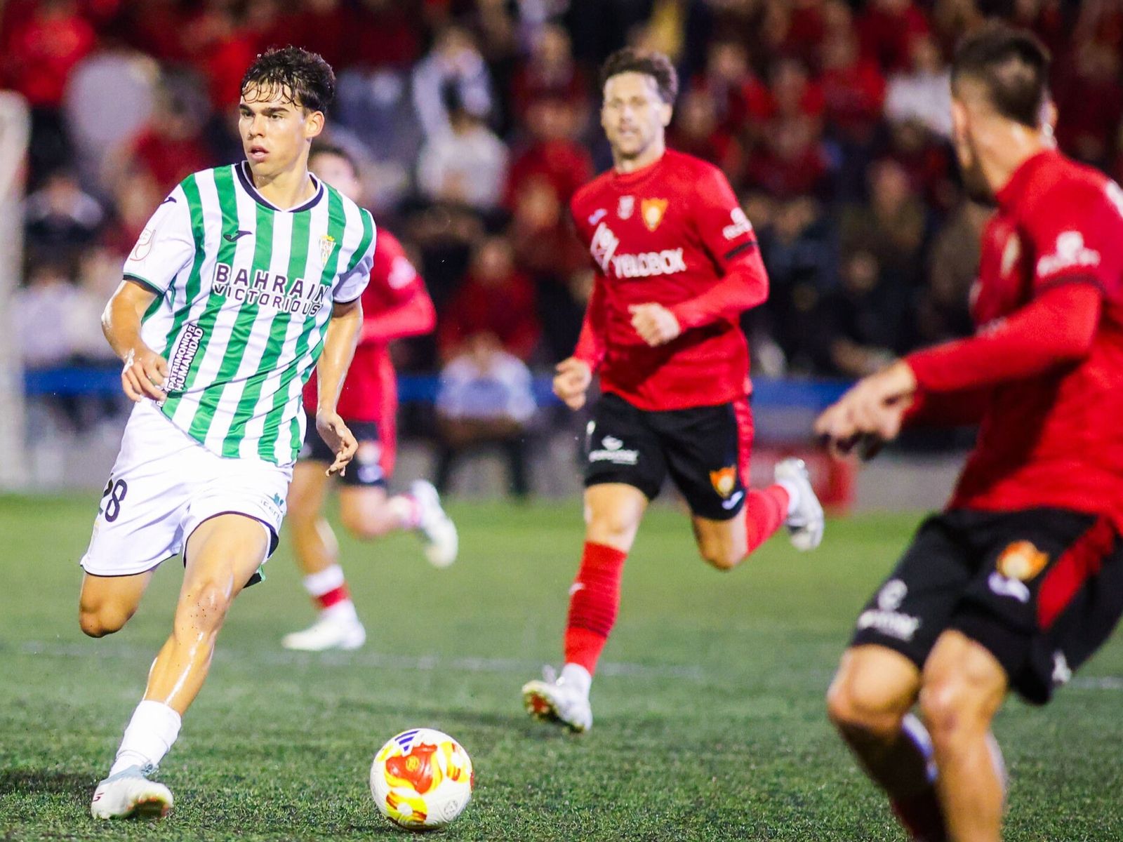 Jan Salas, en el partido de la Copa del Rey en Cieza.
