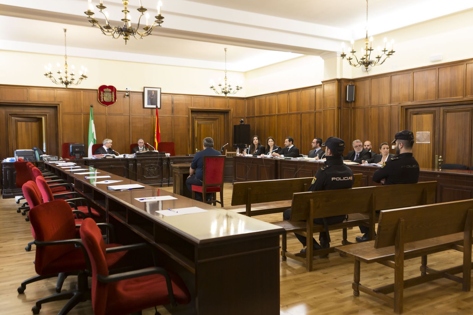 La sala donde se ha celebrado el juicio con jurado sobre el asesinato de Rosario Luna