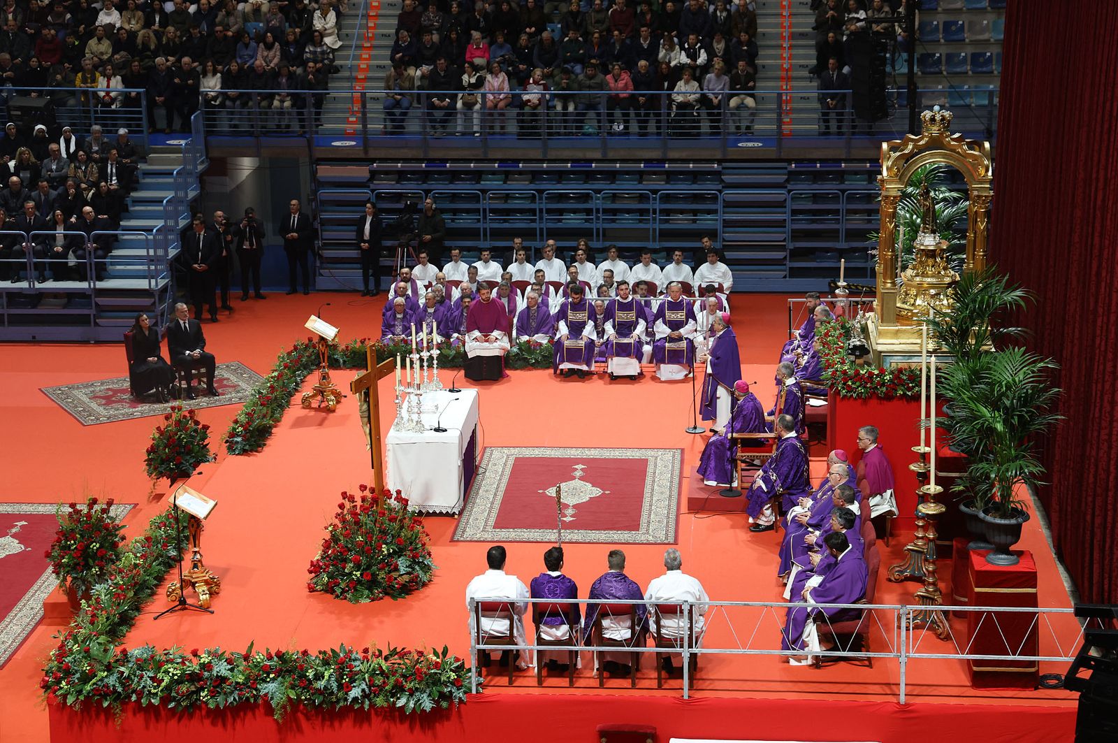 Fotografías de la misa funeral por las víctimas del accidente de tren en Adamuz