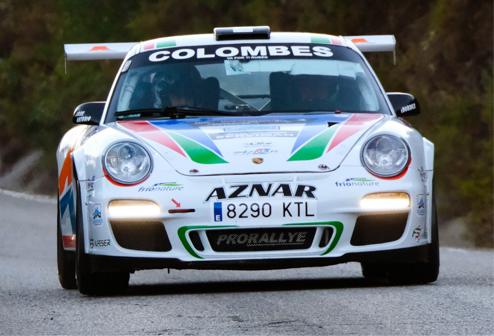 Aznar en una prueba de la pasada temporada