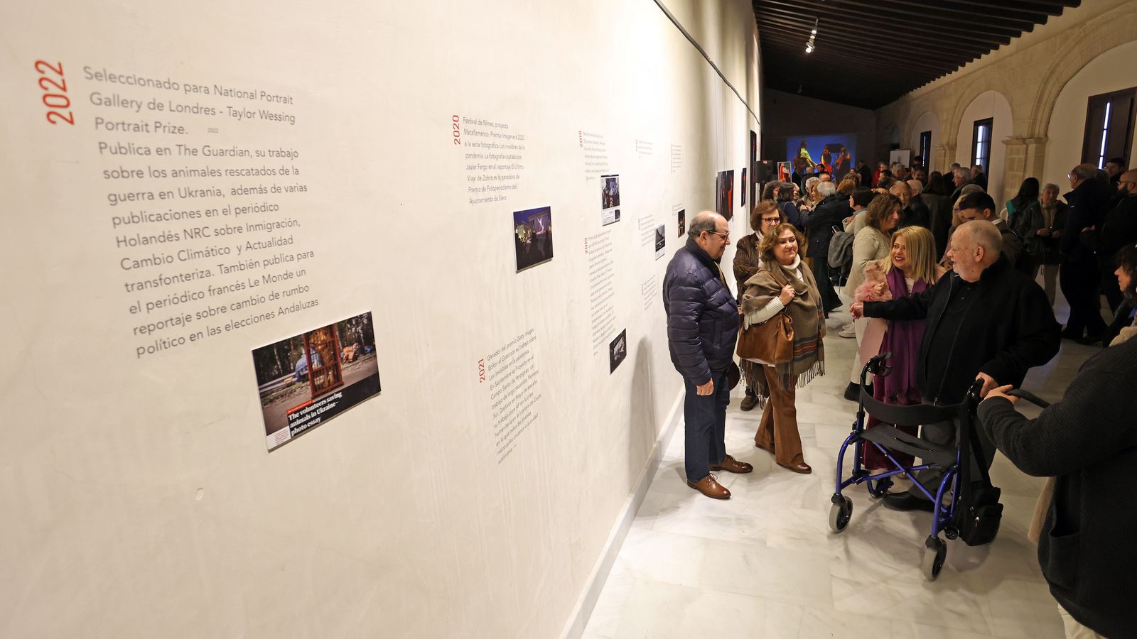 Exposición de Javier Fergo en los Claustro por el Festival de Jerez