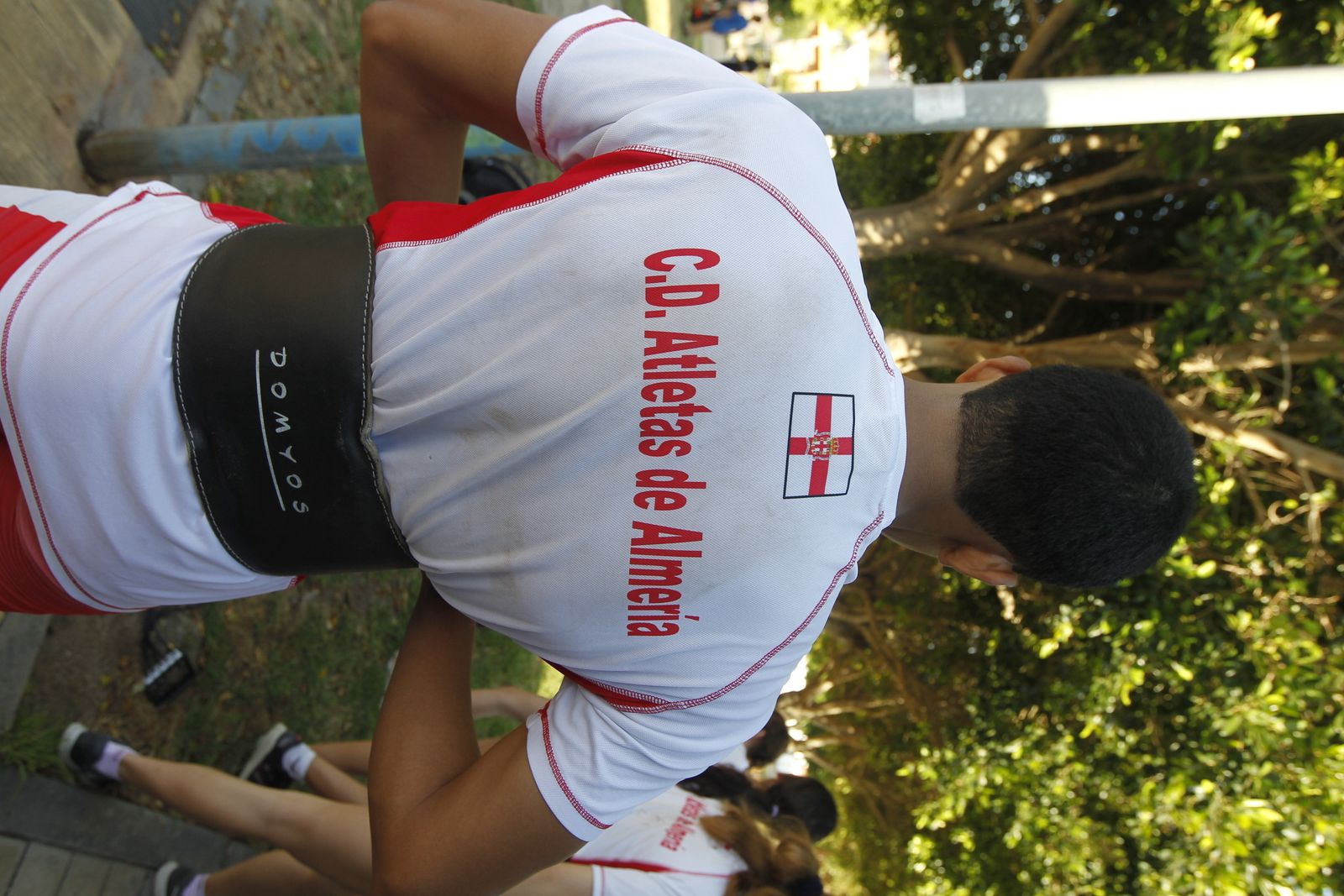 Entrenamiento del CD Atletas de Almería en el parque de Los Molinos