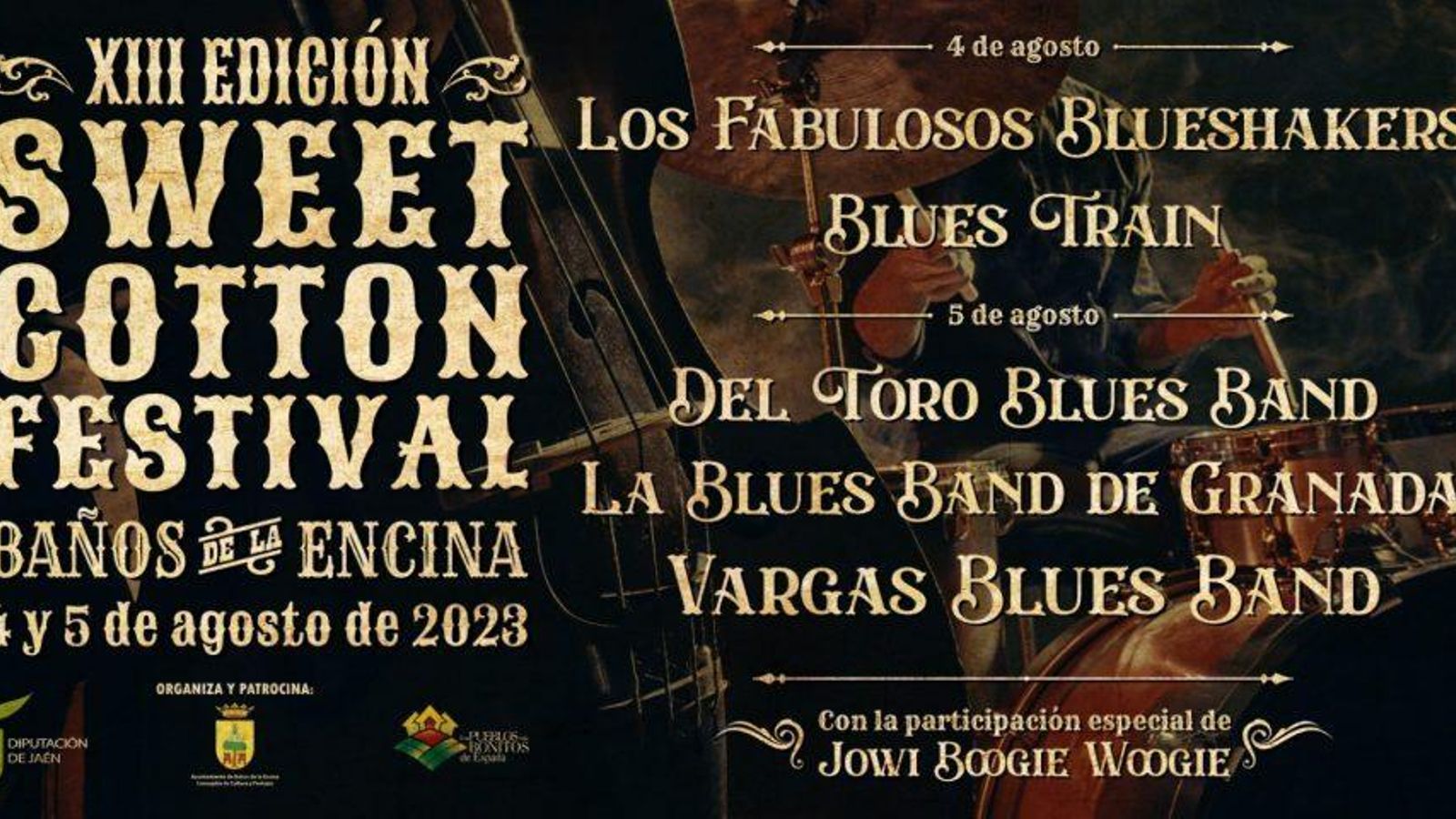 Cartel de artistas de la edición 2023 del festival gratuito Sweet Cotton.