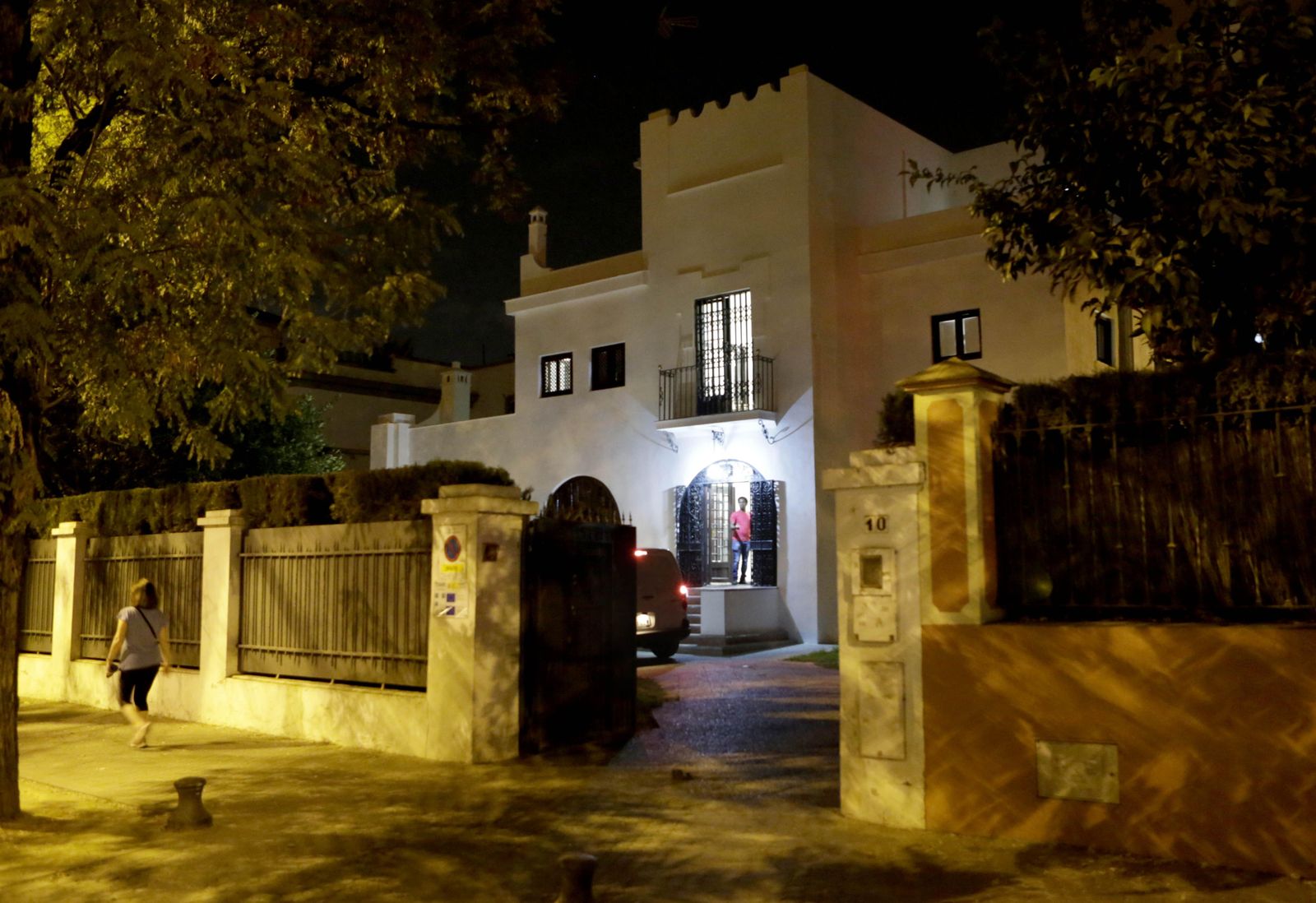 La llamada 'Casa Blanca', en el número 10 de la Avenida de la Palmera.