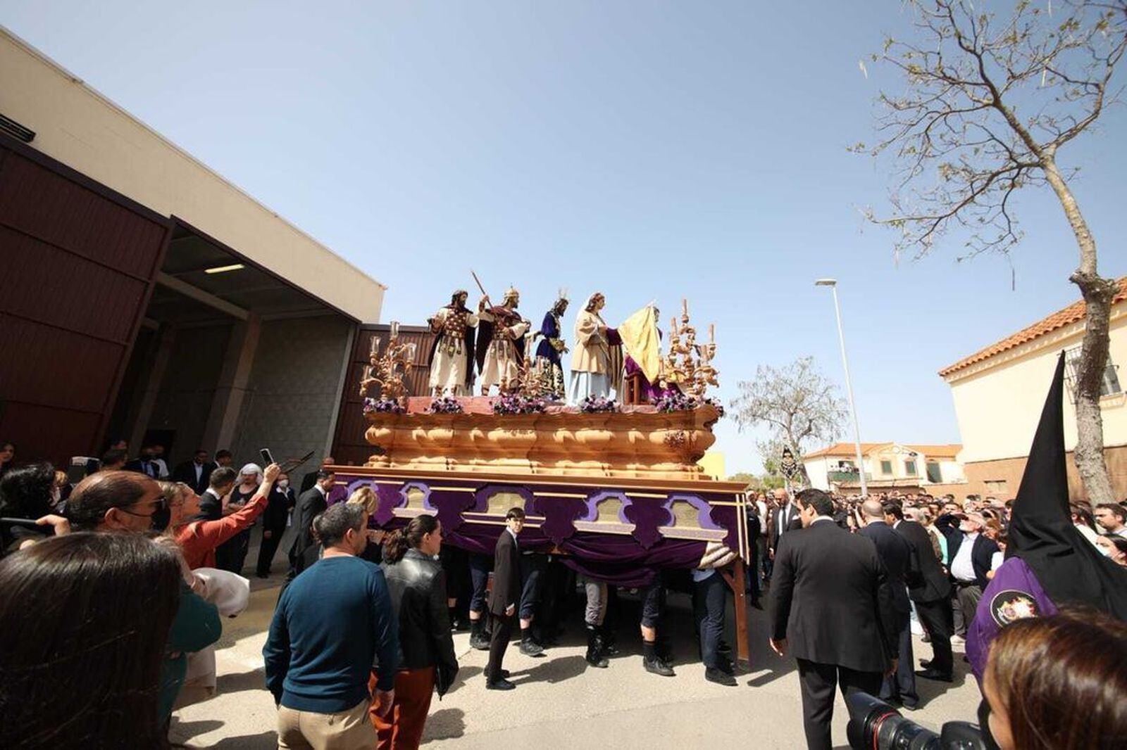 El Señor de La Pasión, en su salida de 2022