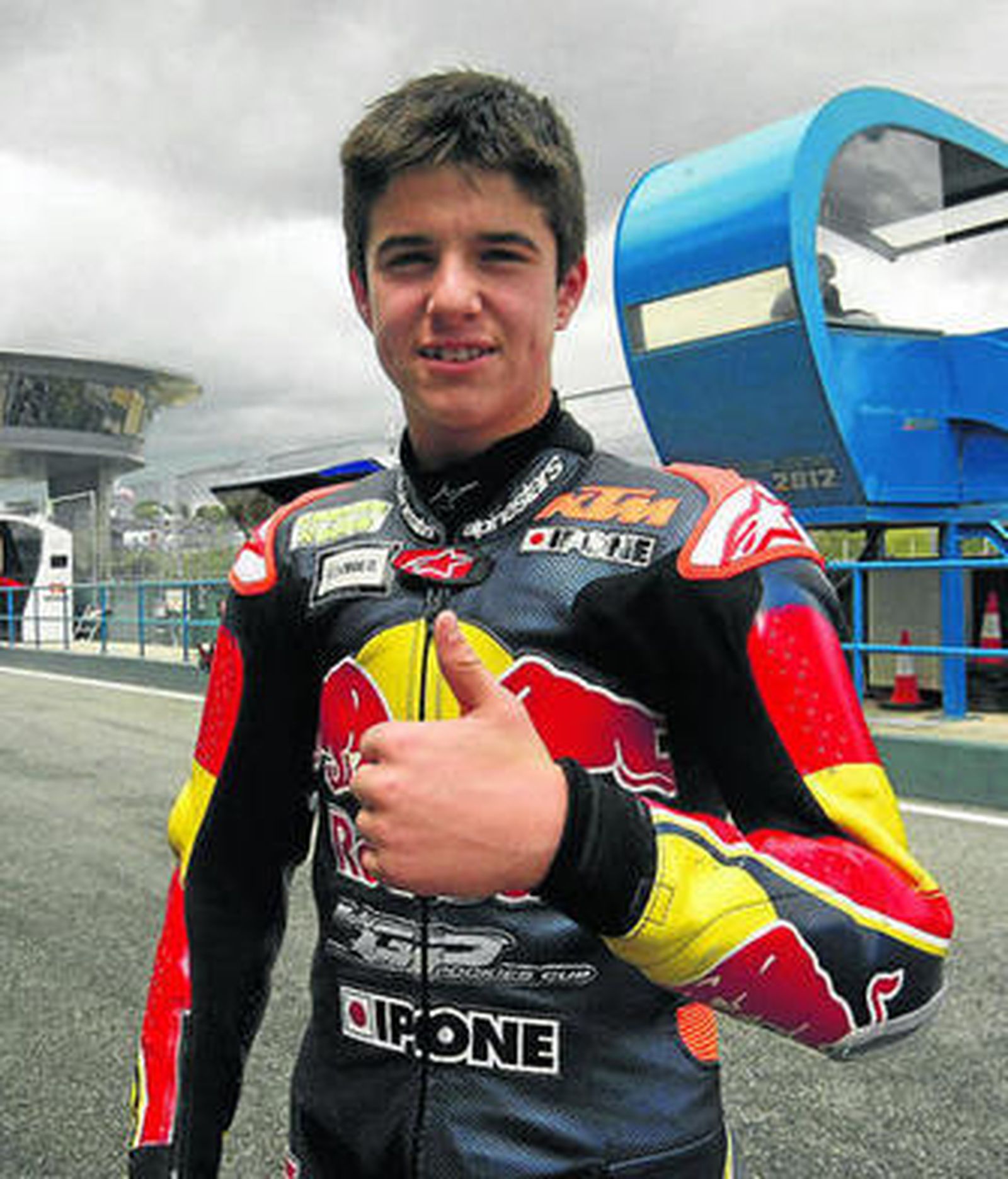 Marcos Ramírez, satisfecho con su fin de semana en Jerez.