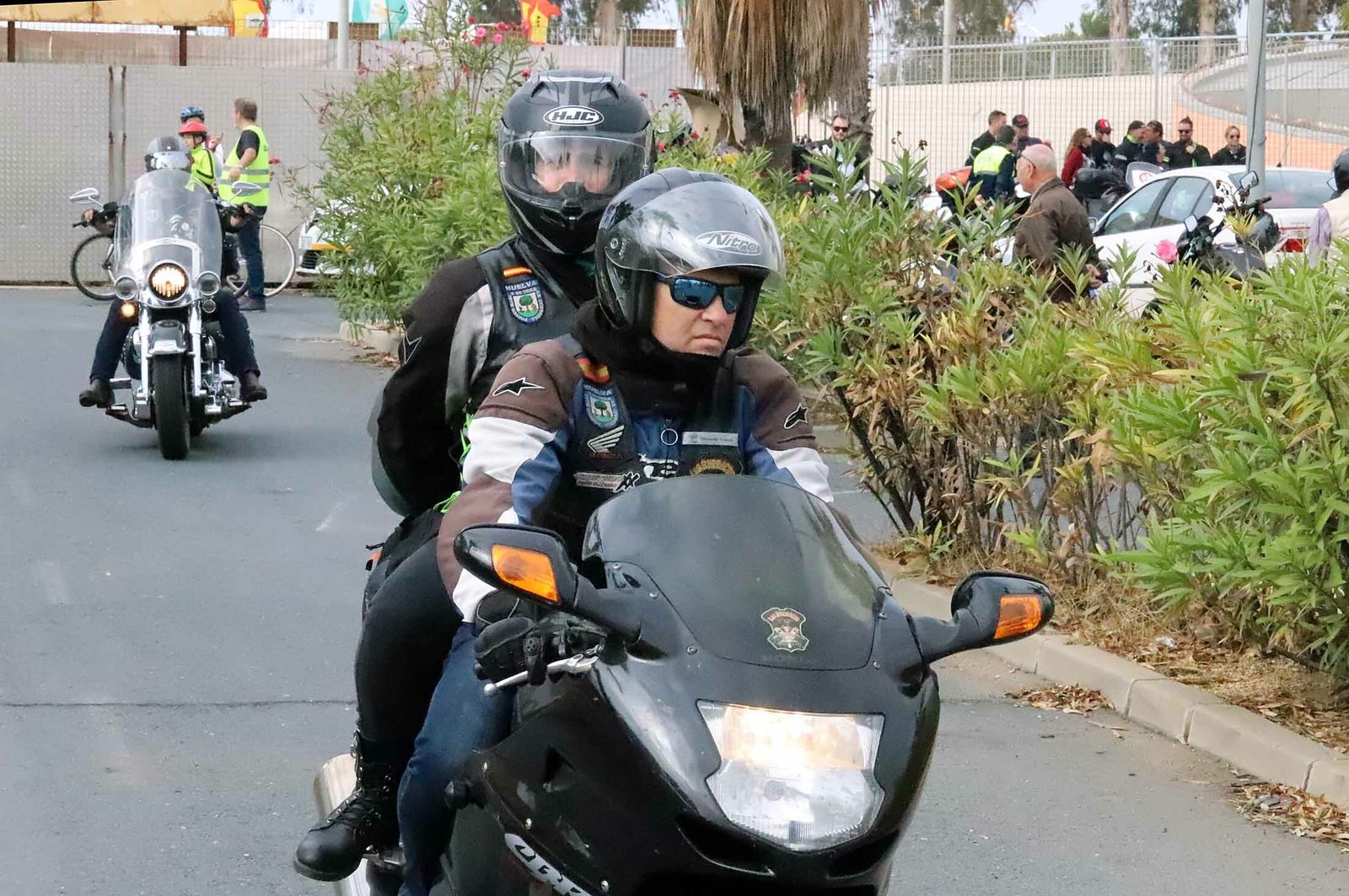 Imágenes de la concentración de motoristas por la seguridad