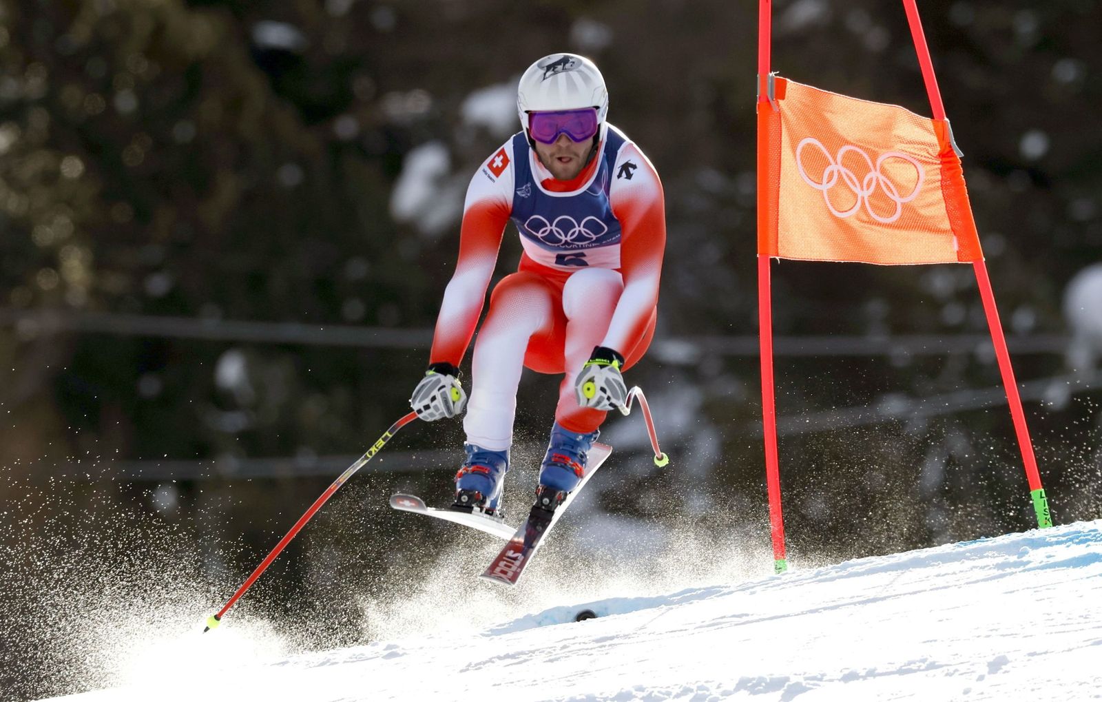 Las espectaculares fotos del descenso masculino en los Juegos Olímpicos de invierno