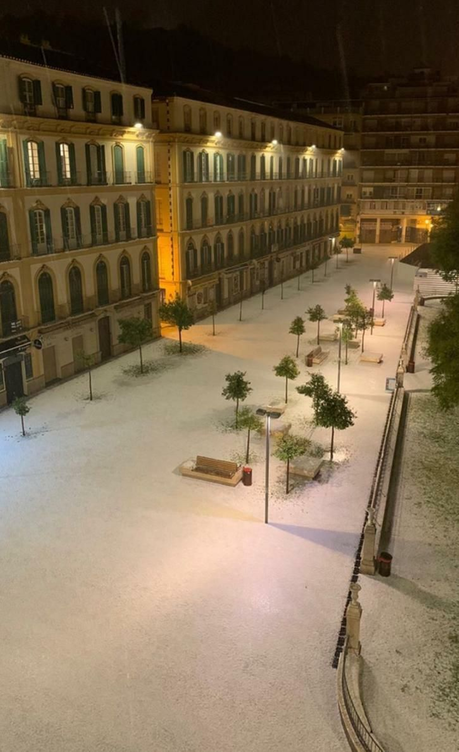 Fotos de la fuerte granizada registrada en Málaga