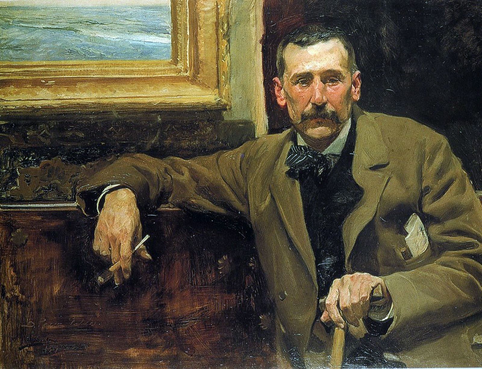 Benito Pérez Galdós en el célebre retrato que le hizo Sorolla.