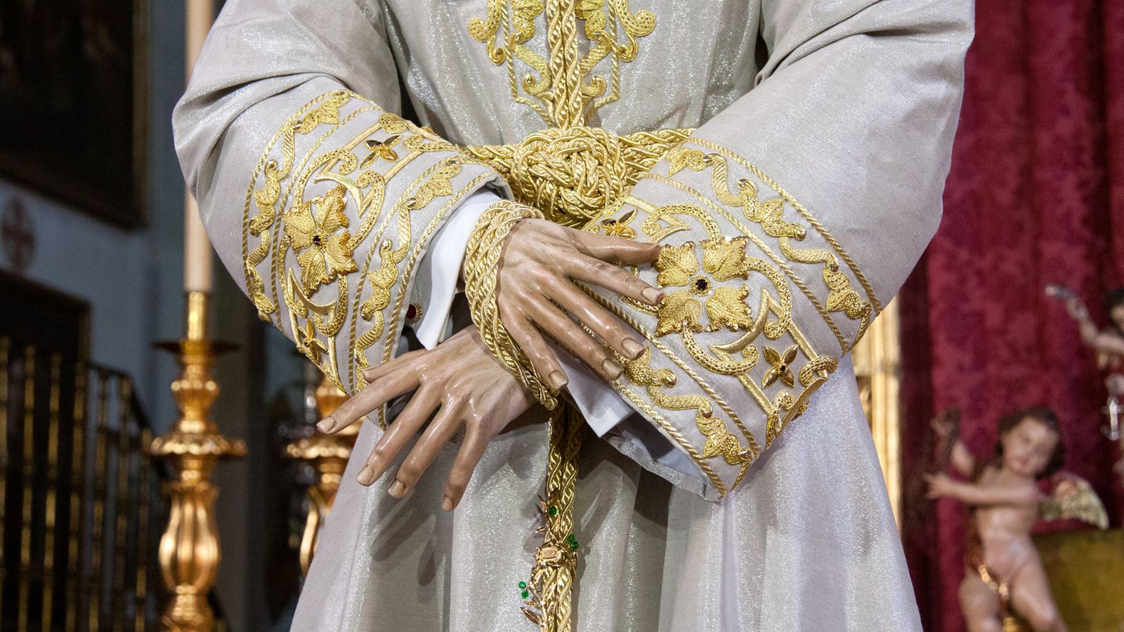 Nuestro Padre Jesús de la Paz expuesto en veneración