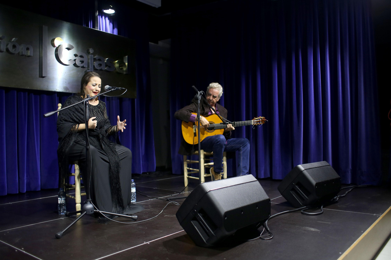 La almonteña Rocío Belén Cuesta, participante en el certamen, durante el ciclo Jóvenes Flamencos, de Fundación Cajasol, en octubre pasado.