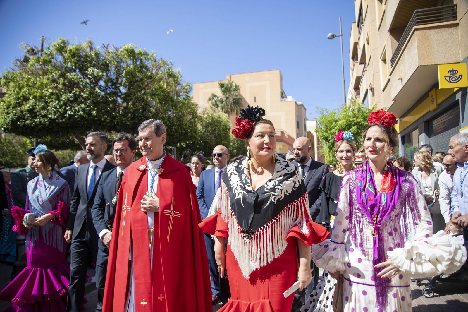 Las imágnes de la misa y procesión en honor a San Marcos en El Ejido