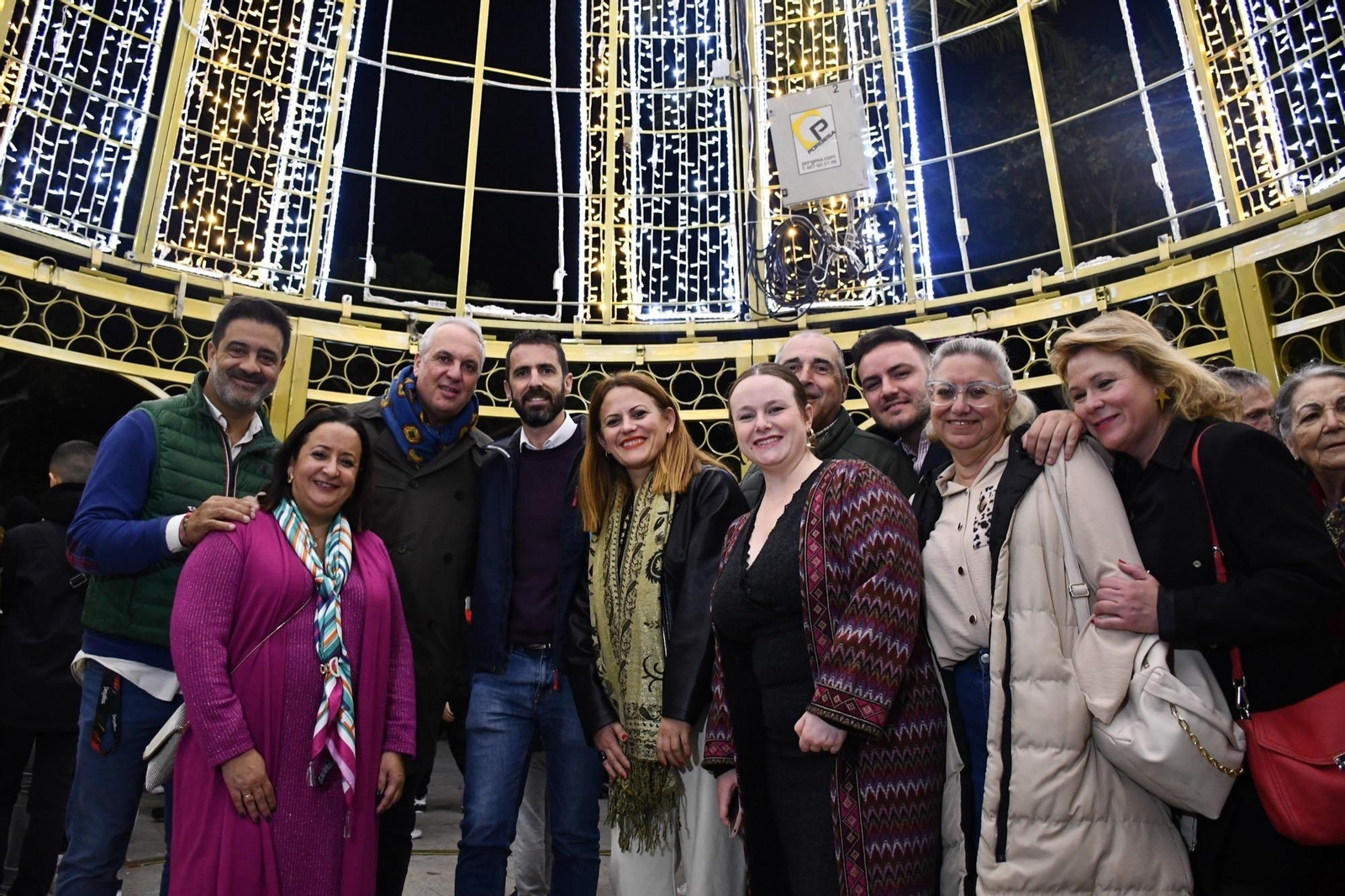 El encendido del alumbrado de Navidad en San Roque