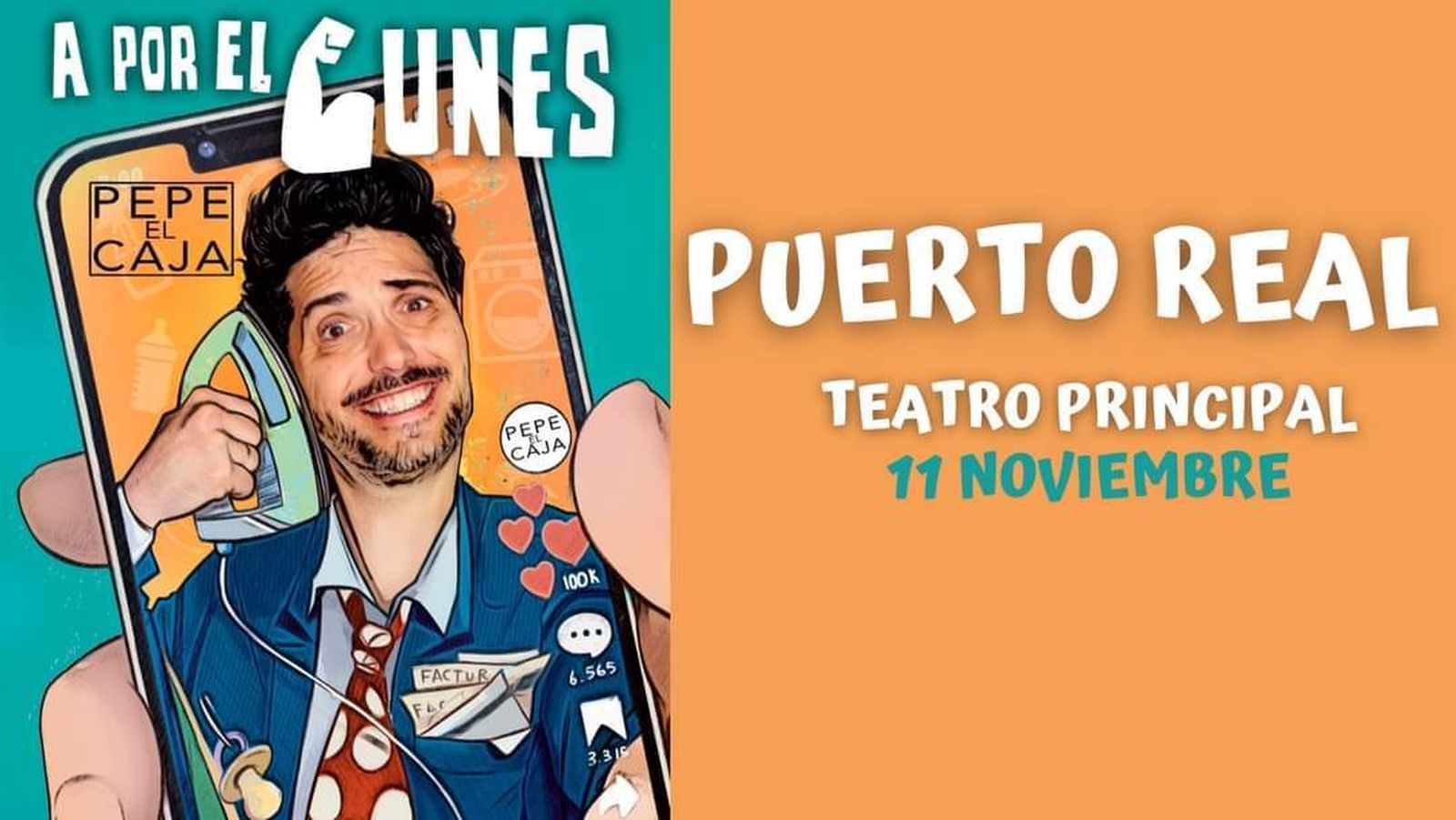 Pepe el Caja llevará al Teatro Princoipal de Puerto Real su espectáculo 'A por el lunes'