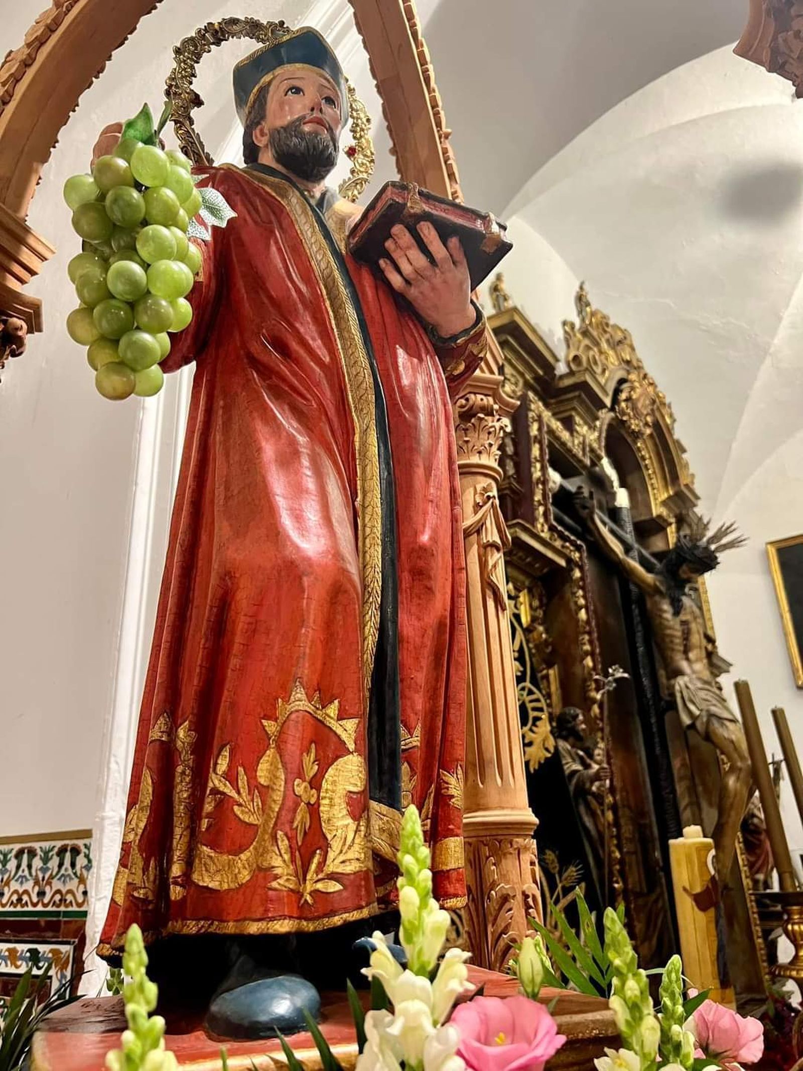 San Ginés, patrón de la localidad de Gines, listo para su romería