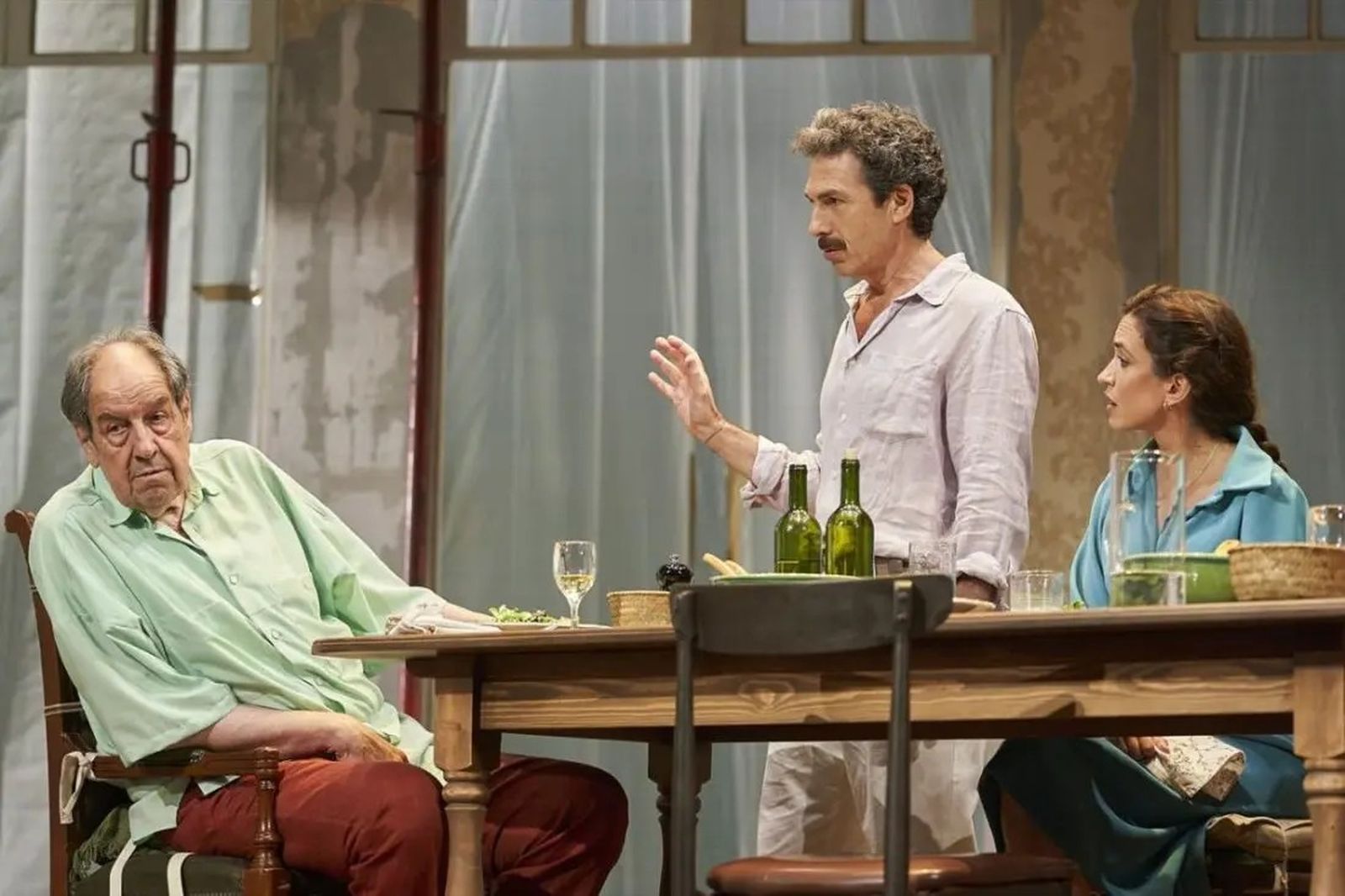 Una representación de 'Gigante', con Josep Maria Pou.