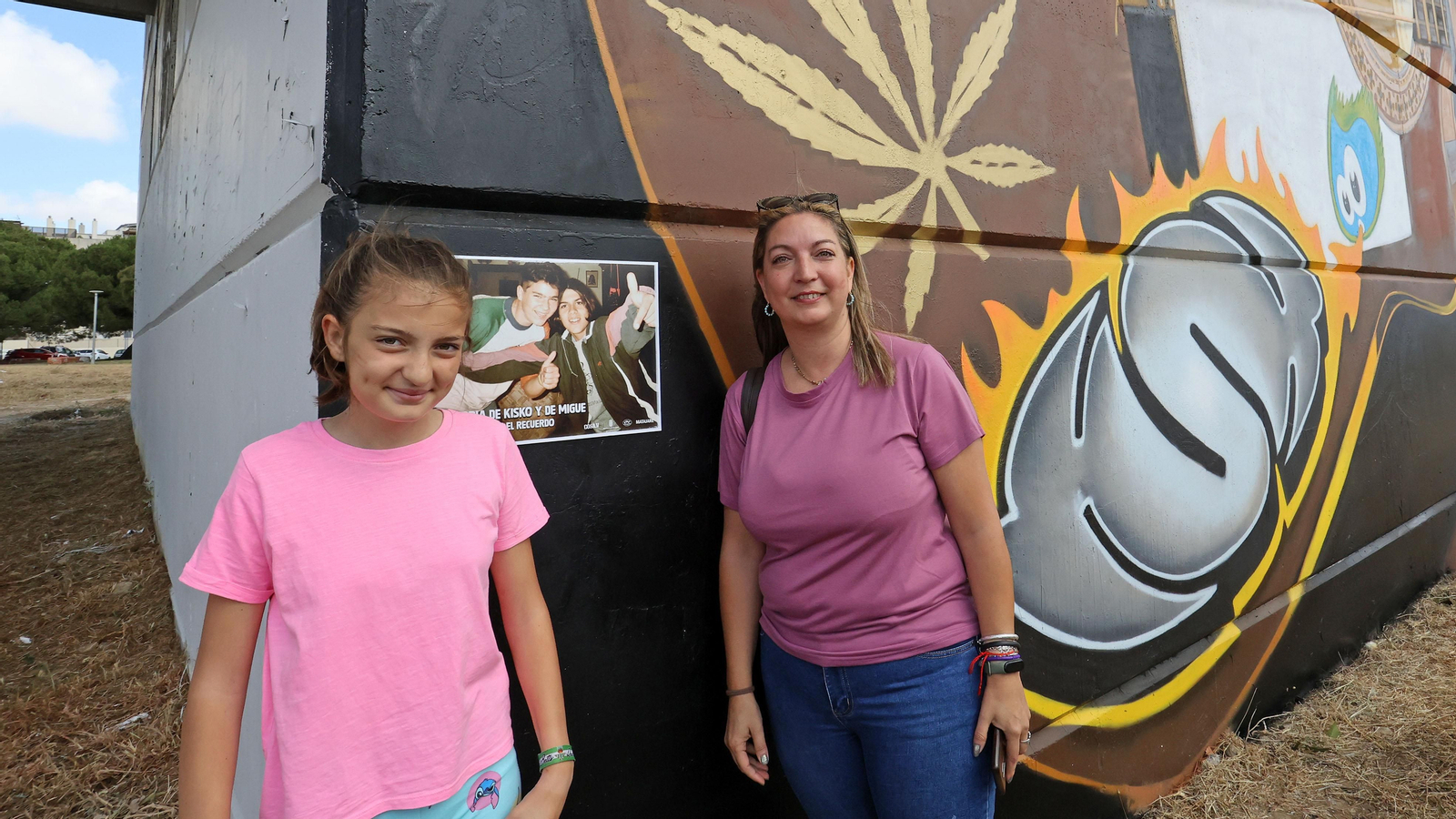 Graffiti de Migue Benítez de 'Los Delinqüentes' en San José Obrero
