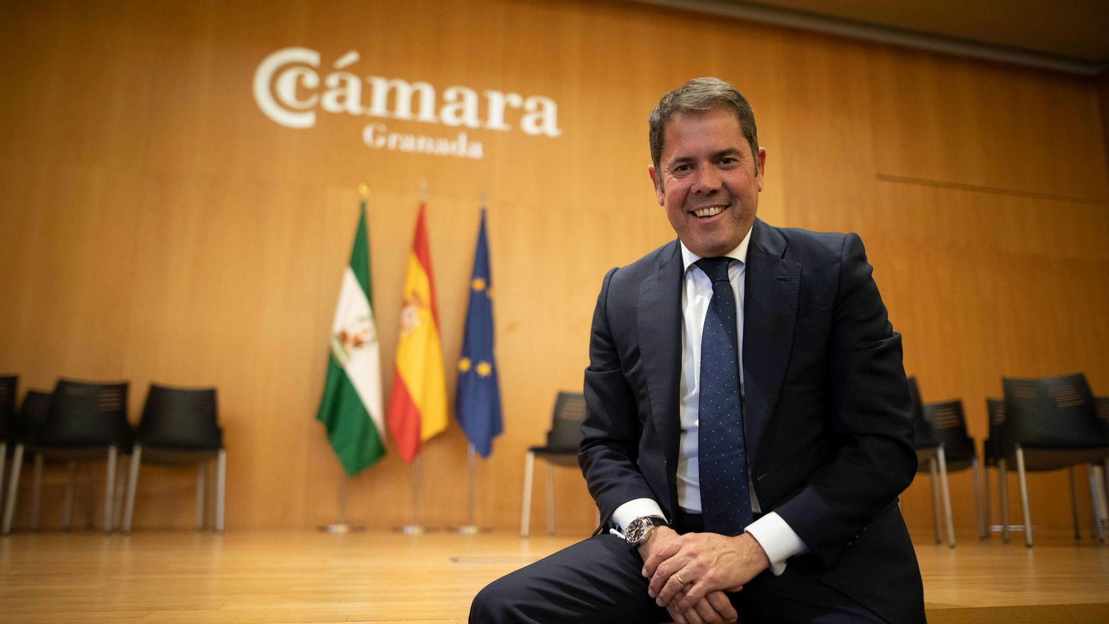 El presidente de la Cámara y la CGE, Gerardo Cuerva