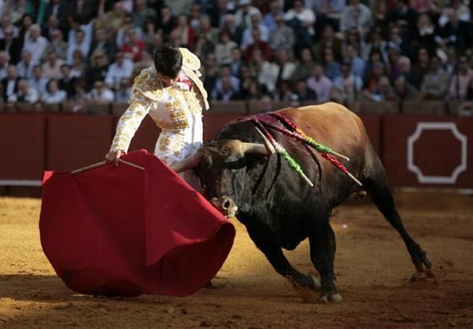 El espada malagueño logró buenos momentos con el capote.

Foto: Juan Carlos Muñoz