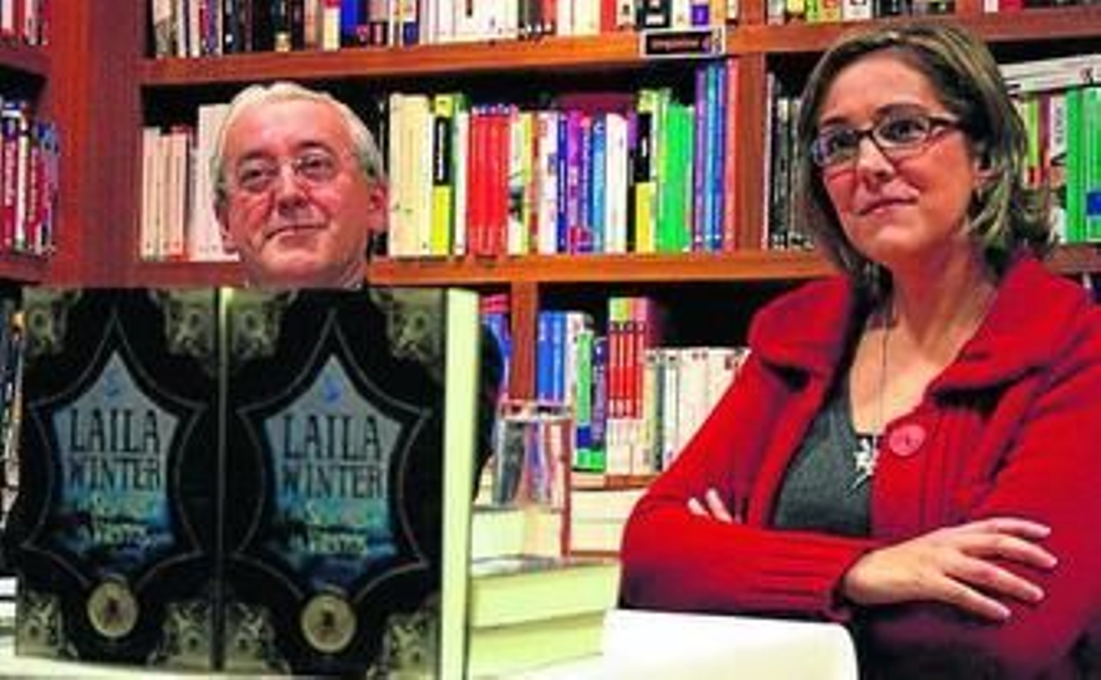 La autora presenta su nuevo libro, ayer, en 'Hojas de Bohemia'.