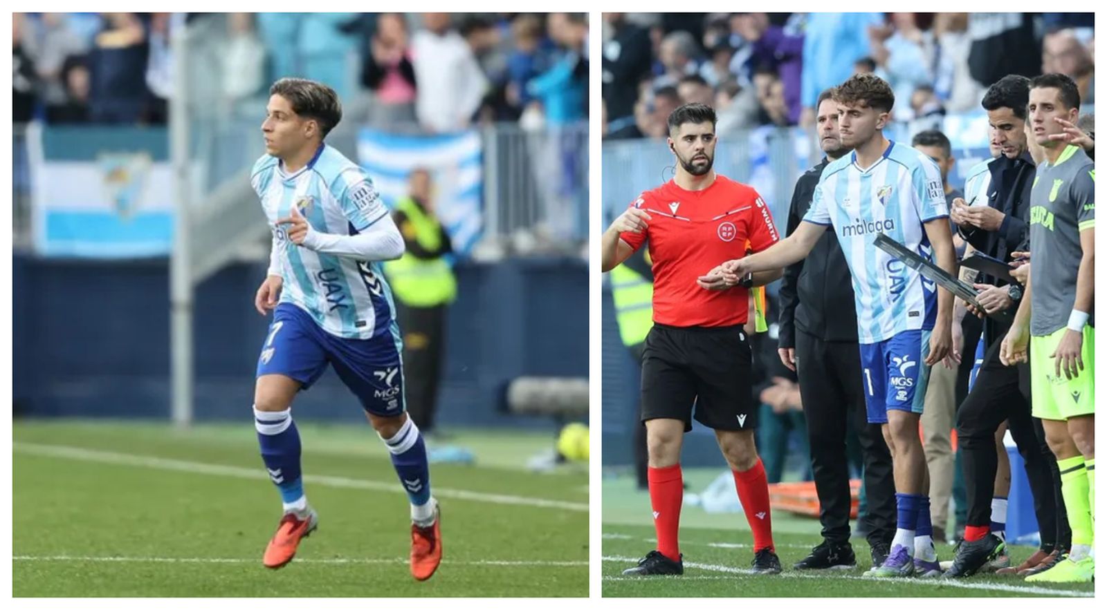 Haitam y Niño, en el Málaga-Ceuta