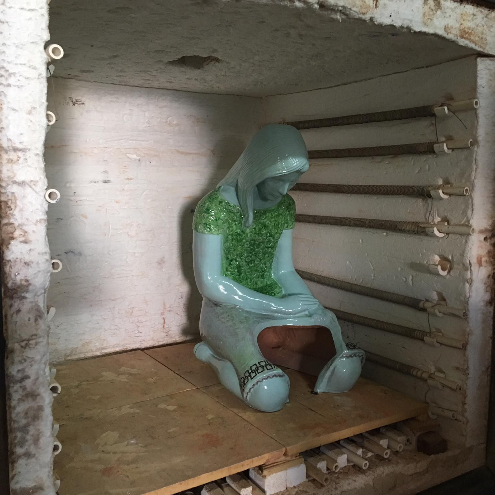 Segunda cocción del esmaltado.