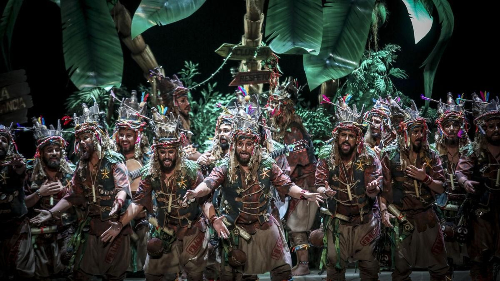 La comparsa 'Los aislados', de Jonathan Pérez Ginel, finalistas en 2020.