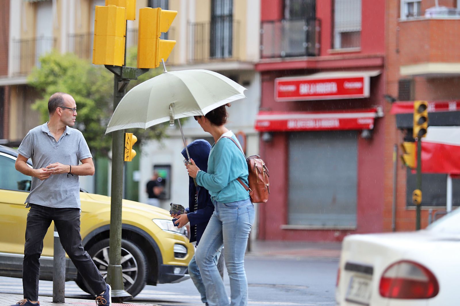 La lluvia en la jornada de domingo en Huelva