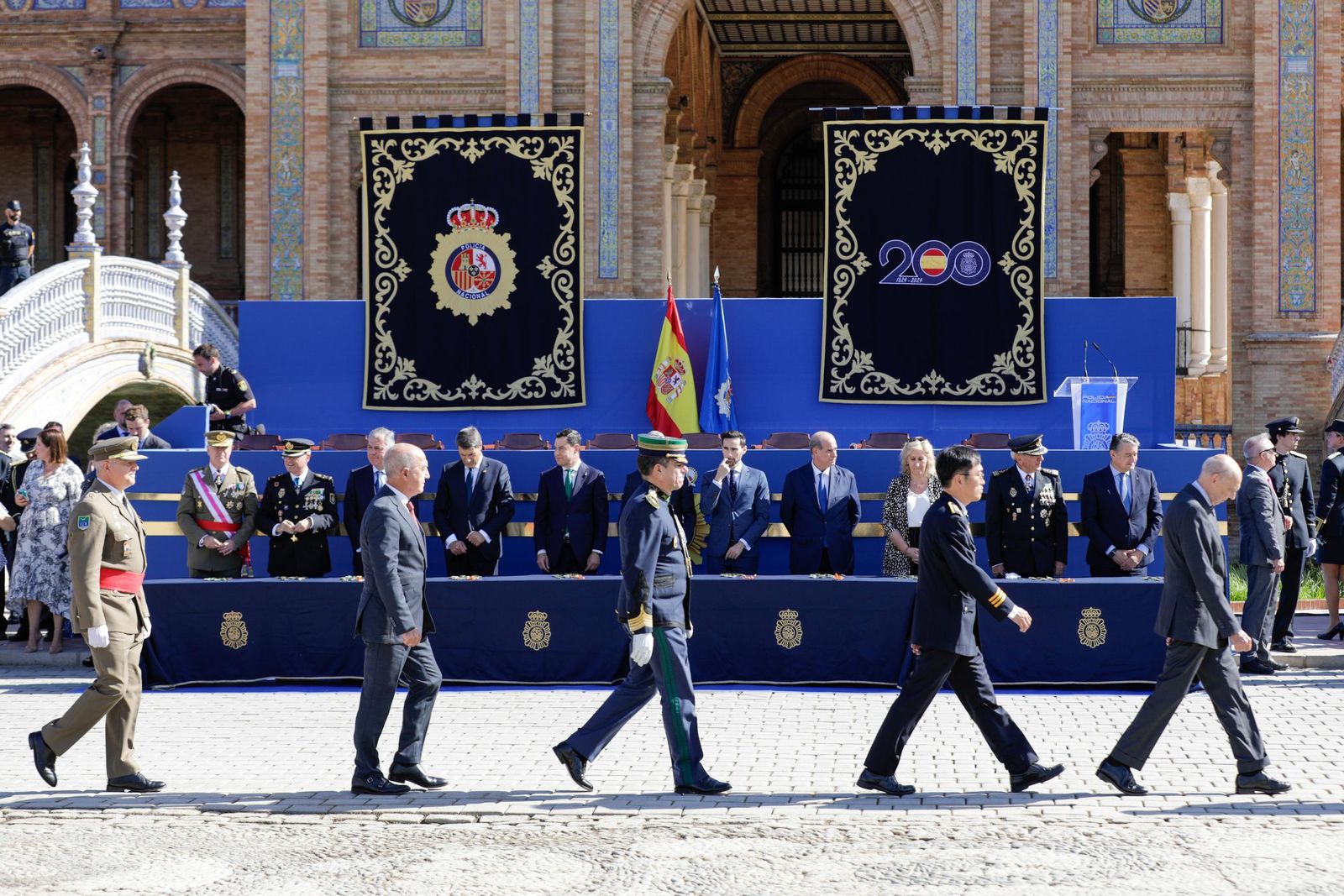 Plaza de España. Día de la Policía Nacional