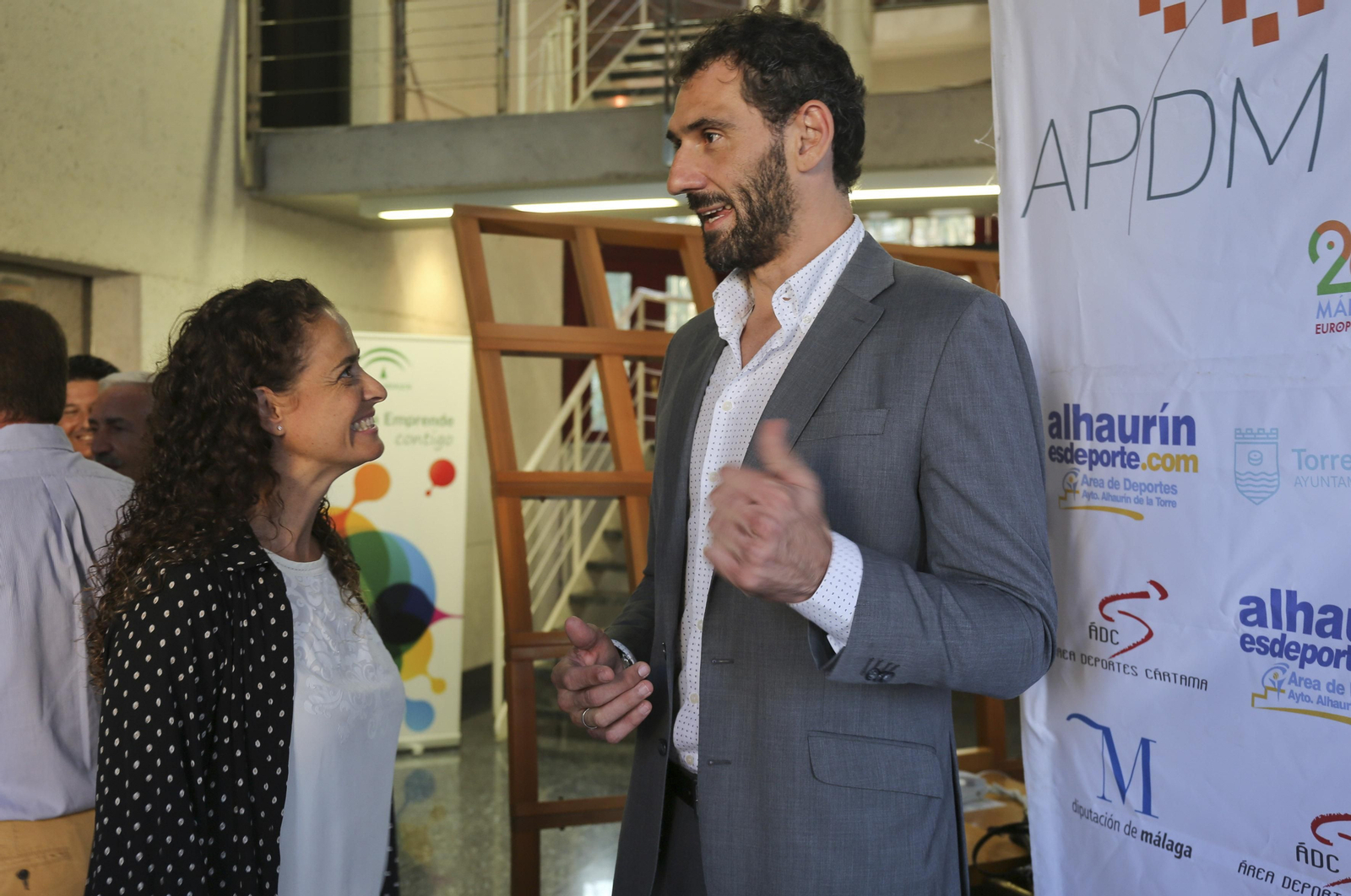 Las fotos de la visita de Jorge Garbajosa a Málaga